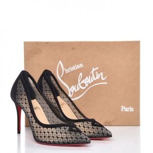 Christain Louboutin Neoalto 85 Dentelle Resille